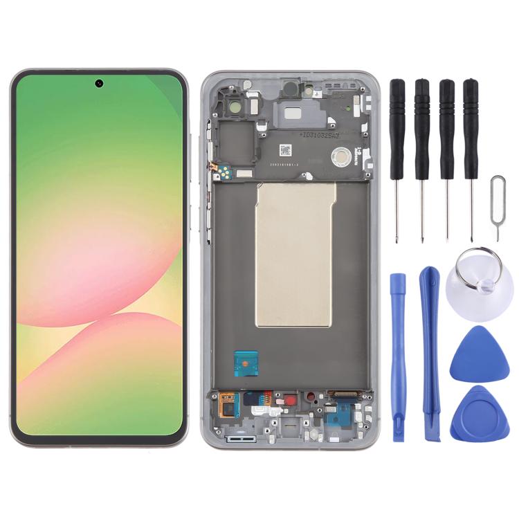 

For Samsung Galaxy A56 SM-A566B Original LCD Screen Digitizer Full Assembly with Frame (Grey)