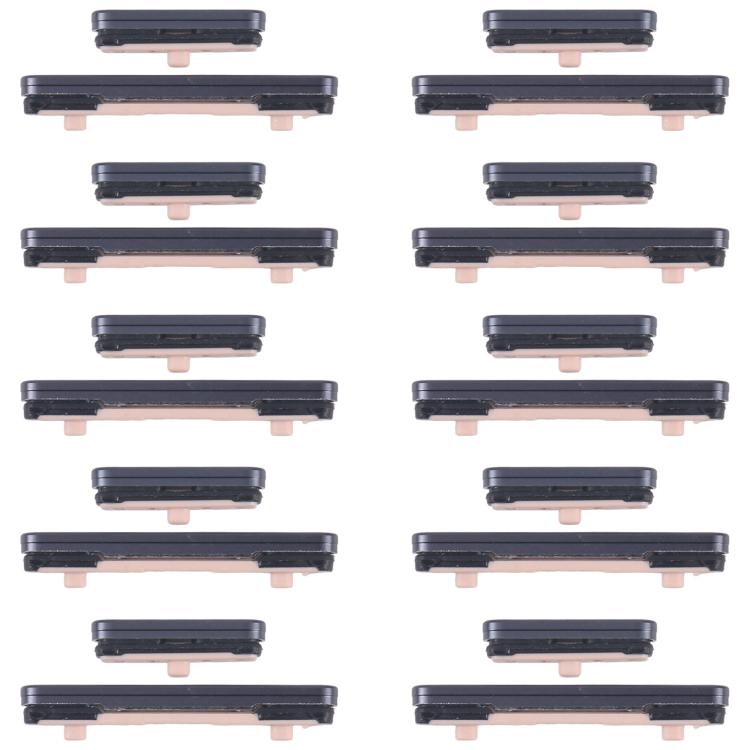 

For Samsung Galaxy S25 SM-S931B 10pcs Power Button and Volume Control Button (Black)