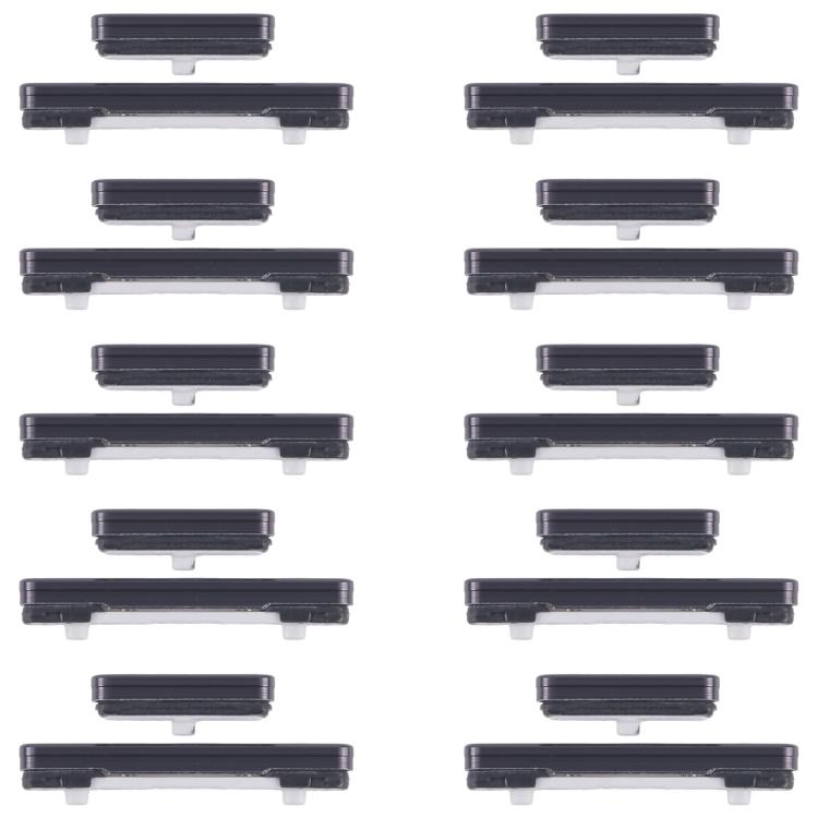 

For Samsung Galaxy S23 SM-S911B 10pcs Power Button and Volume Control Button (Black)