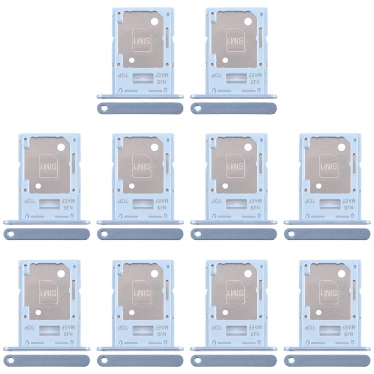 

For Samsung Galaxy M35 5G SM-M356B 10pcs Original SIM + SIM / Micro SD Card Tray (Blue)