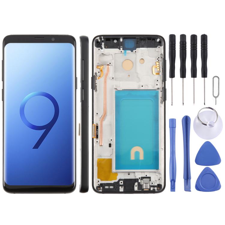 

For Samsung Galaxy S9+ SM-G965F 6.18 inch TFT LCD Screen Digitizer Full Assembly with Frame (Black)
