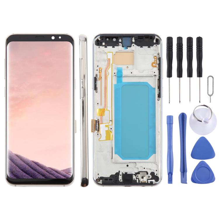 

For Samsung Galaxy S8+ SM-G955F 6.18 inch TFT LCD Screen Digitizer Full Assembly with Frame (Gold)