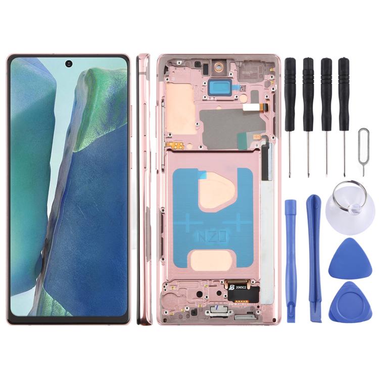 

For Samsung Galaxy Note20 SM-N980F 6.6 inch TFT LCD Screen Digitizer Full Assembly with Frame, Not Supporting Fingerprint Identification (Gold)