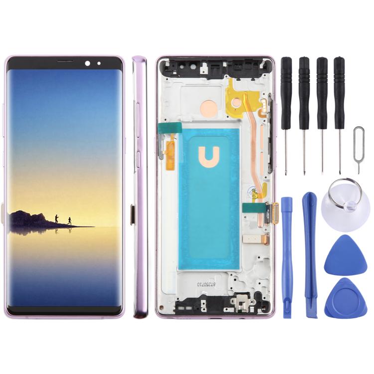 

For Samsung Galaxy Note 8 SM-N950F 6.25 inch TFT LCD Screen Digitizer Full Assembly with Frame (Purple)