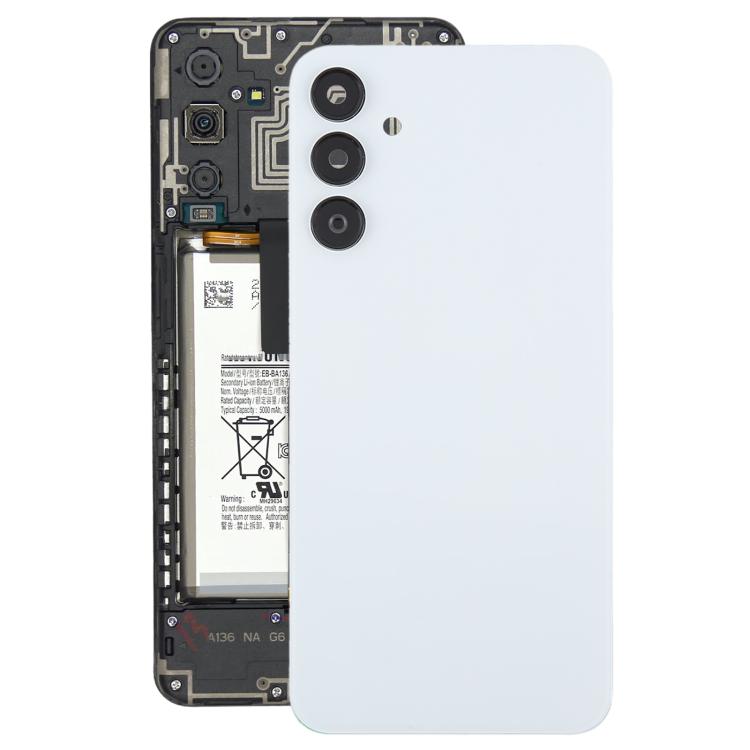 

For Samsung Galaxy A15 SM-A155F Back Cover with Camera Lens Cover(White)