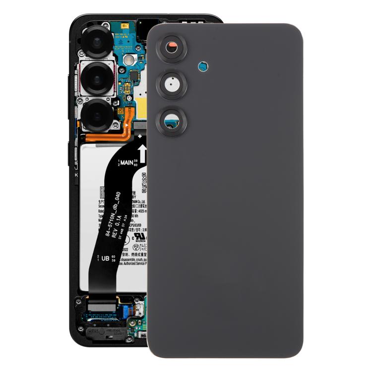 

For Samsung Galaxy S25+ SM-S936B OEM Back Cover with Camera Lens Cover(Black)
