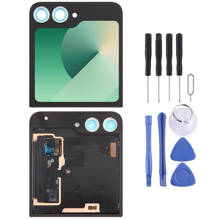 

For Samsung Galaxy Z Flip6 SM-F741B Original LCD Secondary Screen Digitizer Full Assembly with Camera Lens Cover (Green)