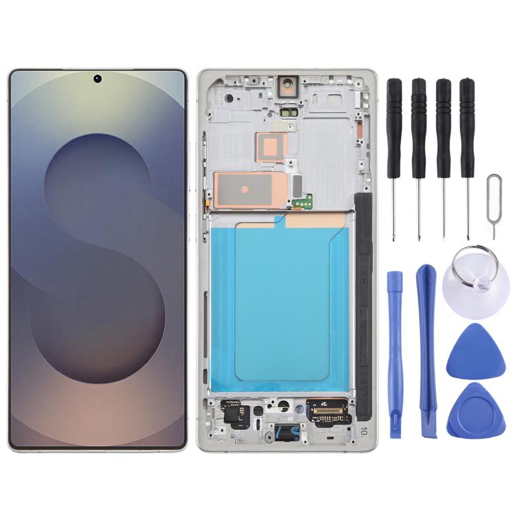 For Samsung Galaxy S25 Ultra SM-S938B Original LCD Screen Digitizer Full Assembly with Frame (Silver)