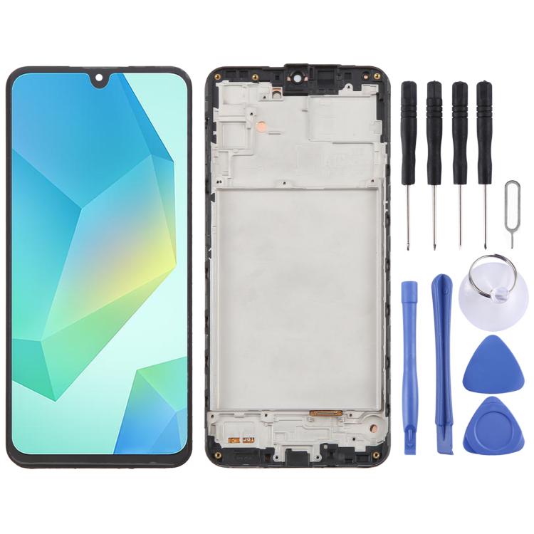 For Galaxy A16 SM-A165F Original LCD Screen Digitizer Full Assembly with Frame