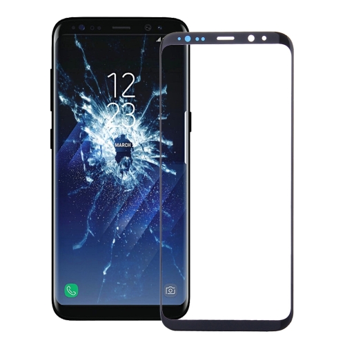 Para Samsung Galaxy S8+ Lente de cristal exterior de pantalla frontal con adhesivo OCA ópticamente transparente