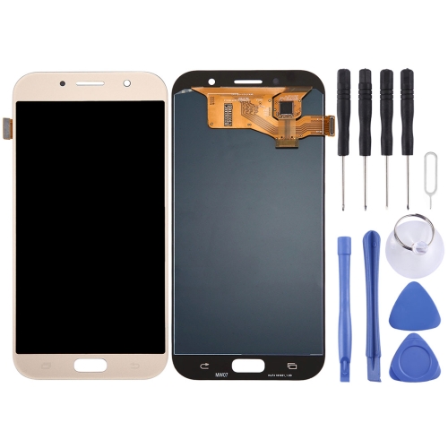

Original LCD Screen and Digitizer Full Assembly for Galaxy A7 (2017), A720F, A720F/DS(Gold)