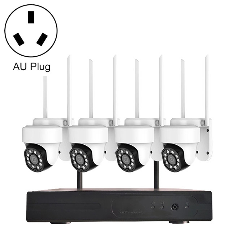 

K8204-PE5323-Q6 3.0 Million Pixels HD Wireless Camera NVR Kit, AU Plug