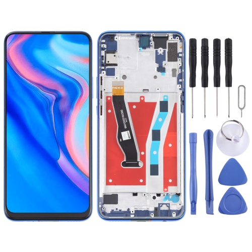 LCD Screen and Digitizer Full Assembly with Frame for Huawei Y9 Prime (2019)(Blue) чехол на honor 8s 8s prime huawei y5 2019 розовые и белые пионы