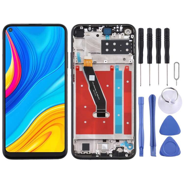 

OEM LCD Screen for Huawei Y7p (2020) Digitizer Full Assembly with Frame(Black)