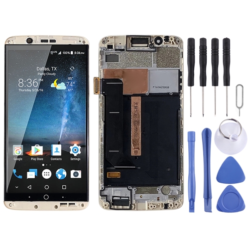 

Original AMOLED LCD Screen for ZTE Axon 7 A2017 A2017U A2017G Digitizer Full Assembly With Frame (Gold)