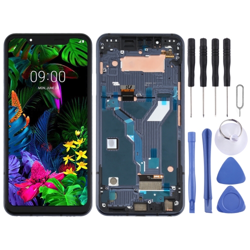 

LCD Screen for LG G8s ThinQ LMG810, LM-G810, LMG810EAW with Digitizer Full Assembly With Frame (Black)
