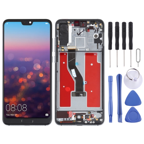 Original OLED LCD Screen for Huawei P20 Pro Digitizer Full Assembly with Frame(Blue) for lenovo ideapad c340 14iwl fhd lcd screen digitizer full assembly with frame