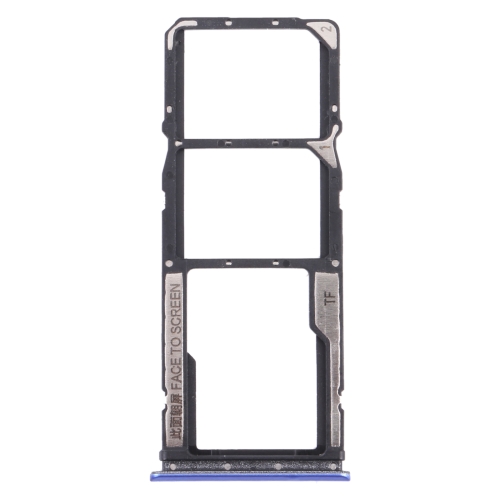 

SIM Card Tray + SIM Card Tray + Micro SD Card Tray for Xiaomi Poco M3 M2010J19CG M2010J19CI (Blue)