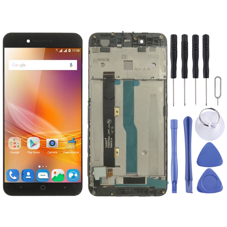 

LCD Screen and Digitizer Full Assembly with Frame for ZTE Blade A610 / A610C / A612 (Black)