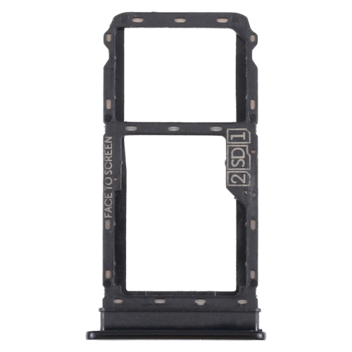 

SIM Card Tray + Micro SD Card Tray for Motorola Moto G8 Plus XT2019 XT2019-2 (Black)