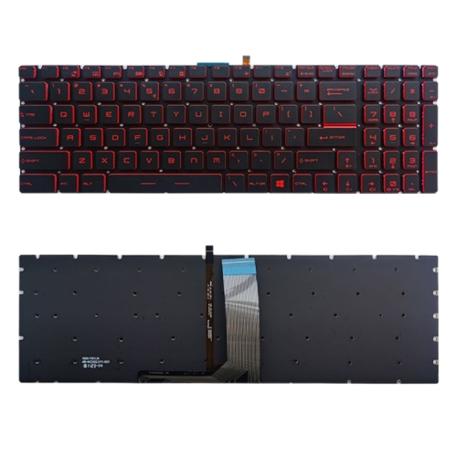 

US Version Keyboard With Back Light for MSI Steelseries GP72 GP62 GT72 GS60 GS70 GE62 GL62 GE72 GE62 GS72 GT72 2QD(Red)