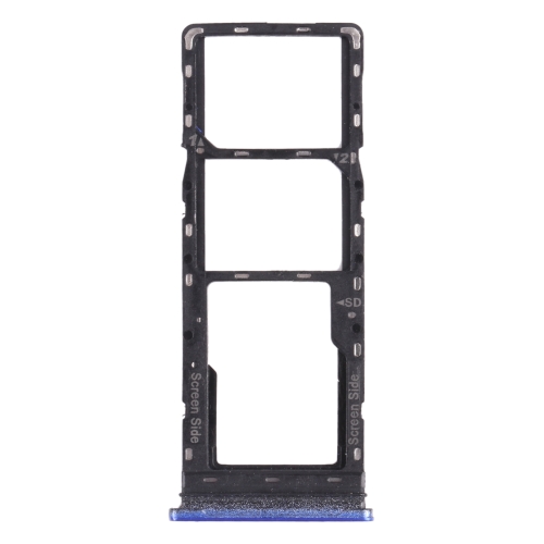 

SIM Card Tray + SIM Card Tray + Micro SD Card Tray for Tecno Spark 6 Air KE6 KE6J KF6(Blue)