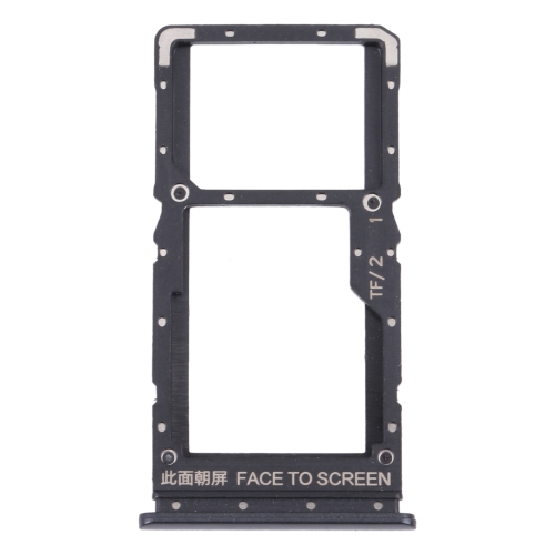 

SIM Card Tray + SIM Card Tray / Micro SD Card Tray for Xiaomi Redmi Note 10 5G / Poco M3 Pro 5G / Redmi Note 10T 5G M2103K19G M2103K19C M2103K19PG M2103K19PI(Black)