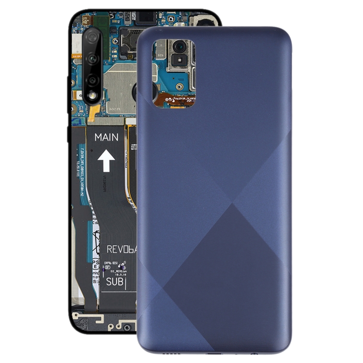For Samsung Galaxy A02s SM-A025F Battery Back Cover (Blue)