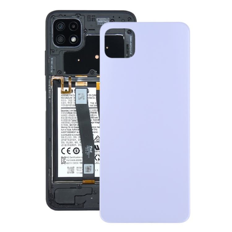 

For Samsung Galaxy A22 5G Battery Back Cover (Purple)