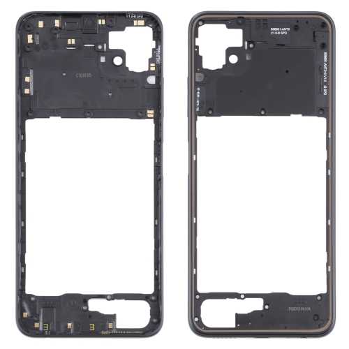 For Samsung Galaxy A22 5G Middle Frame Bezel Plate (Black) 1 pair 30 25 12cm wood bags handle purse frame replace wooden frames closure kiss clasp diy handmade sewing brackets bag handles