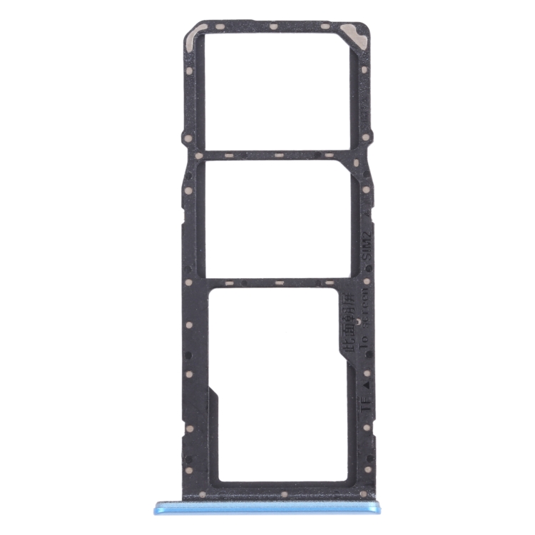

For OPPO Realme C21 / Realme C21Y RMX3201,RMX3261 SIM Card Tray + SIM Card Tray + Micro SD Card Tray (Blue)