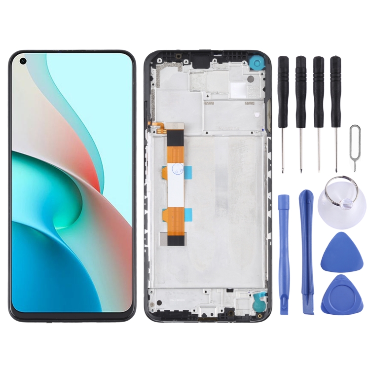 

Original LCD Screen and Digitizer Full Assembly With Frame for Xiaomi Redmi Note 9 5G / Redmi Note 9T 5G M2007J22C