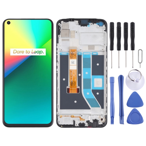 

LCD Screen and Digitizer Full Assembly With Frame for OPPO Realme 7i / Realme C17 RMX2101 RMX2103