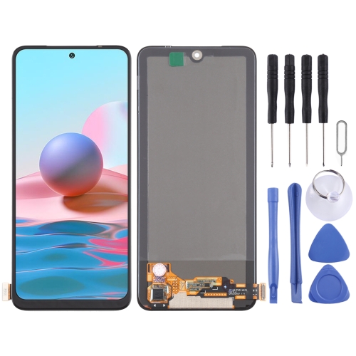 

OLED Material LCD Screen and Digitizer Full Assembly for Xiaomi Redmi Note 10 4G / Redmi Note 10S / Redmi Note 11 SE India / Poco M5s M2101K7BG, M2101K7BI, M2101K7BNY, M2101K7BL, M2101K7AI, M2101K7AG