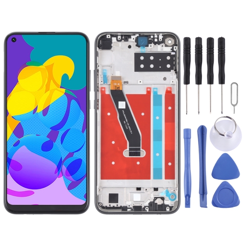 

LCD Screen and Digitizer Full Assembly With Frame for Honor Play 4T (Black)