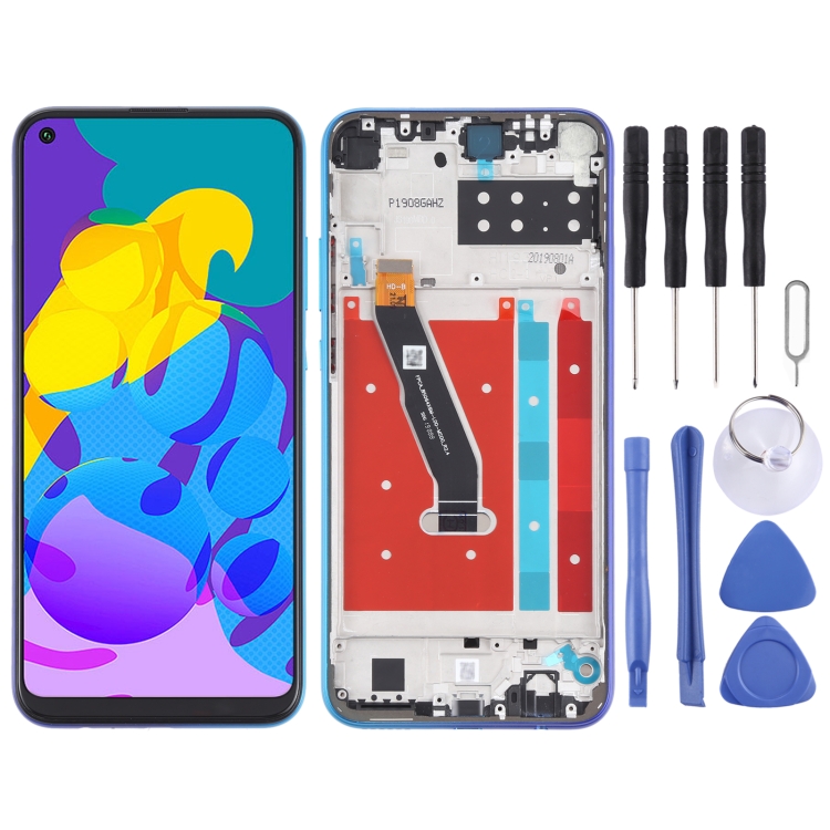 

OEM LCD Screen for Honor Play 4T Digitizer Full Assembly With Frame(Blue)