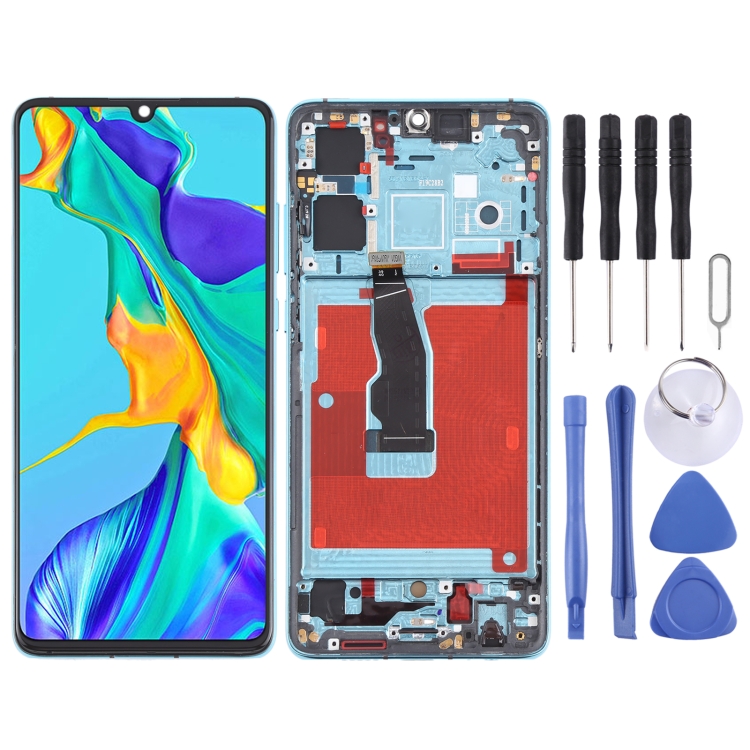 

LCD Screen and Digitizer Full Assembly With Frame for Huawei P30 (Twilight)