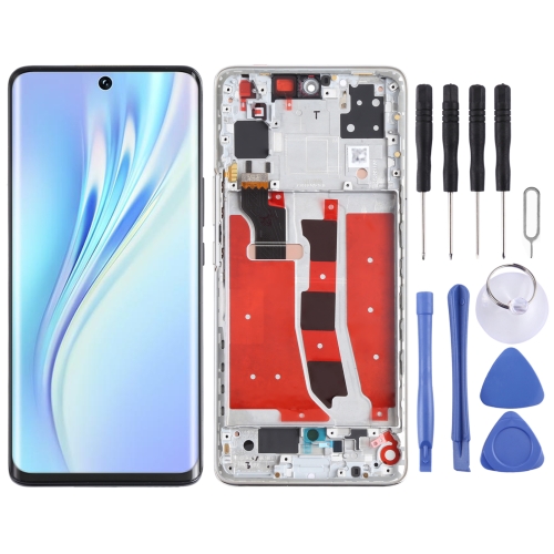 

Original LCD Screen and Digitizer Full Assembly with Frame for Honor V40 Lite (Silver)