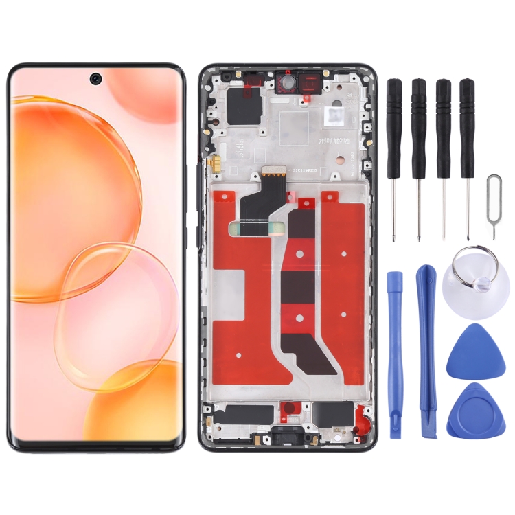 

Original OLED LCD Screen for Honor 50 Digitizer Full Assembly with Frame(Black)