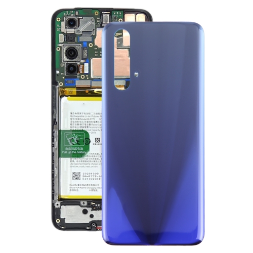 

For OPPO Realme X3 / Realme X3 SuperZoom / Realme X50 5G (China) Glass Battery Back Cover (Blue)