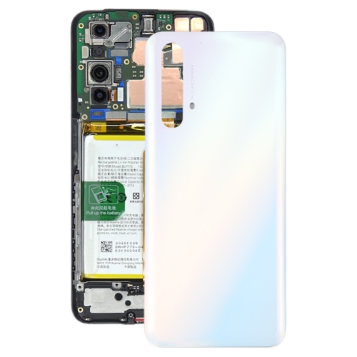 

For OPPO Realme X3 / Realme X3 SuperZoom / Realme X50 5G (China) Glass Battery Back Cover (White)