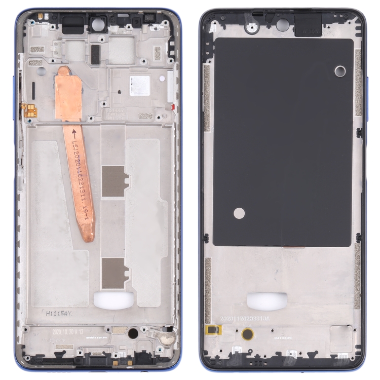 

Original Middle Frame Bezel Plate for Xiaomi Poco X3 (Blue)