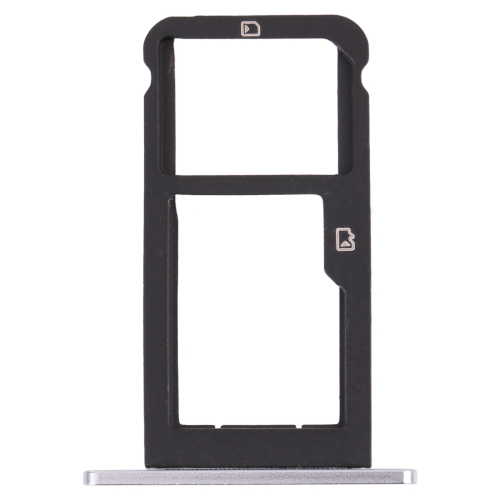 

SIM Card Tray + Micro SD Card Tray for ZTE Blade Z Max Z982 (Silver)