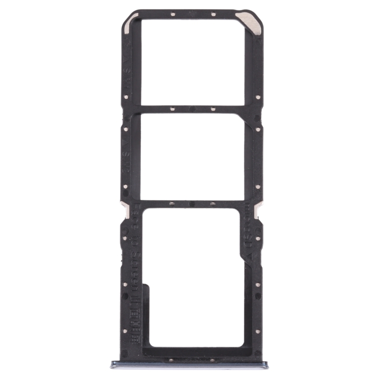 

For OPPO A74 5G CPH2197 CPH2263 SIM Card Tray + SIM Card Tray + Micro SD Card Tray (Silver)