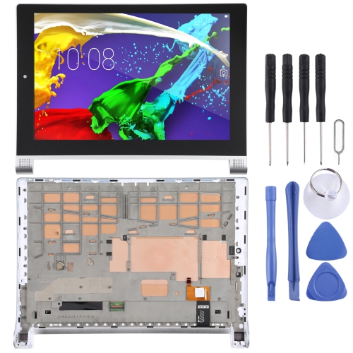 

LCD Screen and Digitizer Full Assembly with Frame for Lenovo Yoga Tablet 2 / 1050, 1050F,1050L, 1050LC (Silver)