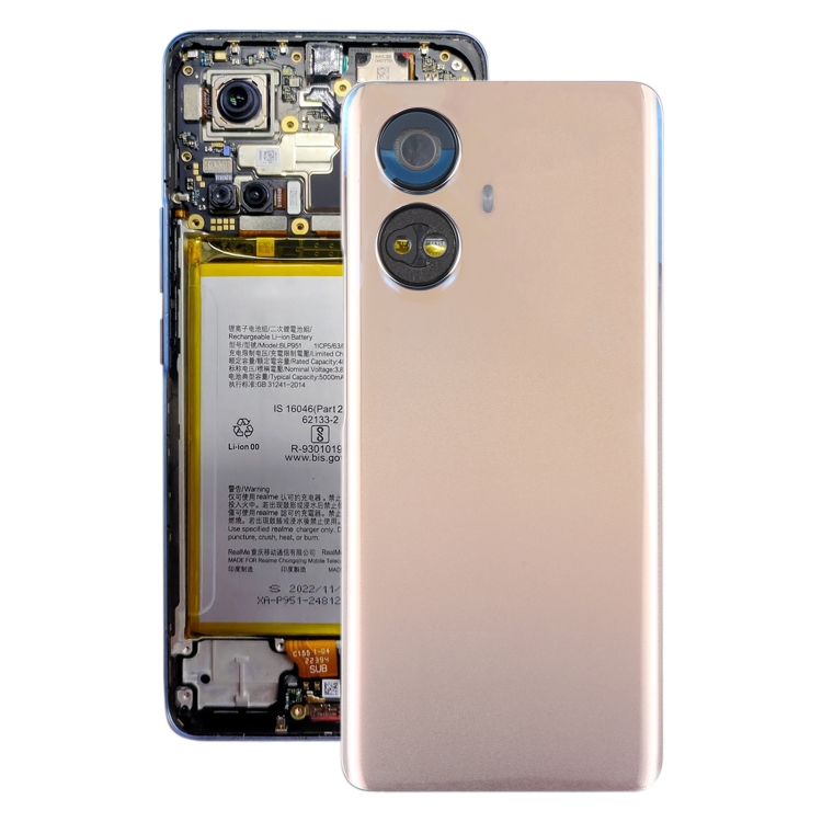 

For Realme 10 Pro+ Original Battery Back Cover(Gold)