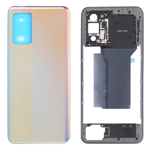 

For OPPO Realme GT Neo RMX3031 Middle Frame Bezel Plate + Battery Back Cover (Silver)