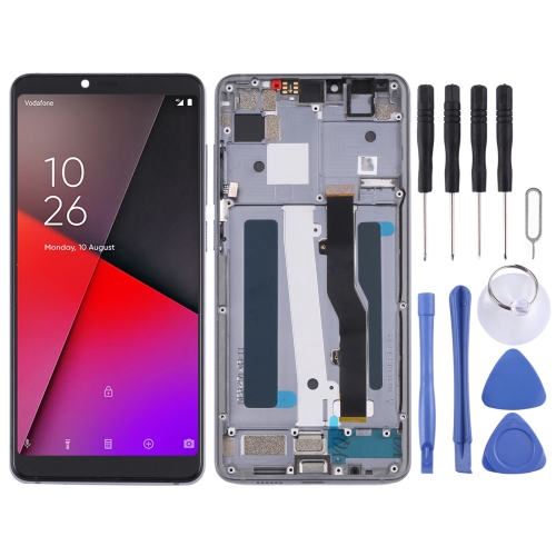 

OEM LCD Screen for Vodafone Smart X9 VFD820 Digitizer Full Assembly with Frame（Silver)