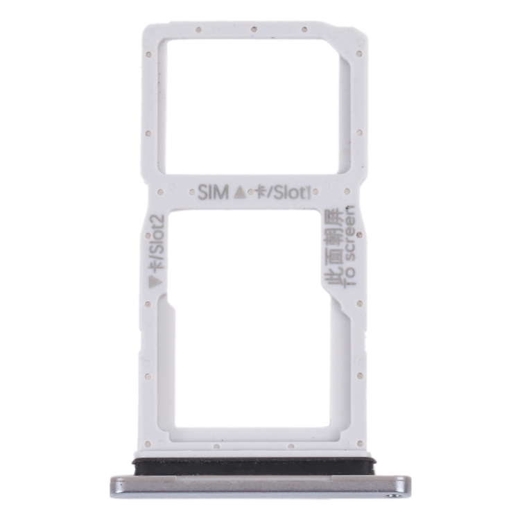 

SIM Card Tray + SIM Card Tray / Micro SD Card Tray for Honor 9X (Silver)