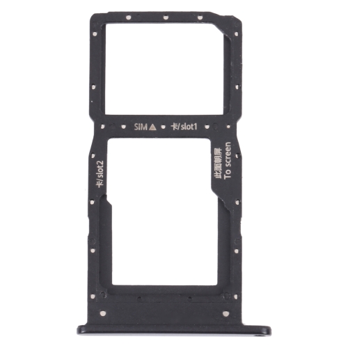 

SIM Card Tray + SIM Card Tray / Micro SD Card Tray for Huawei Nova Y60 (Black)